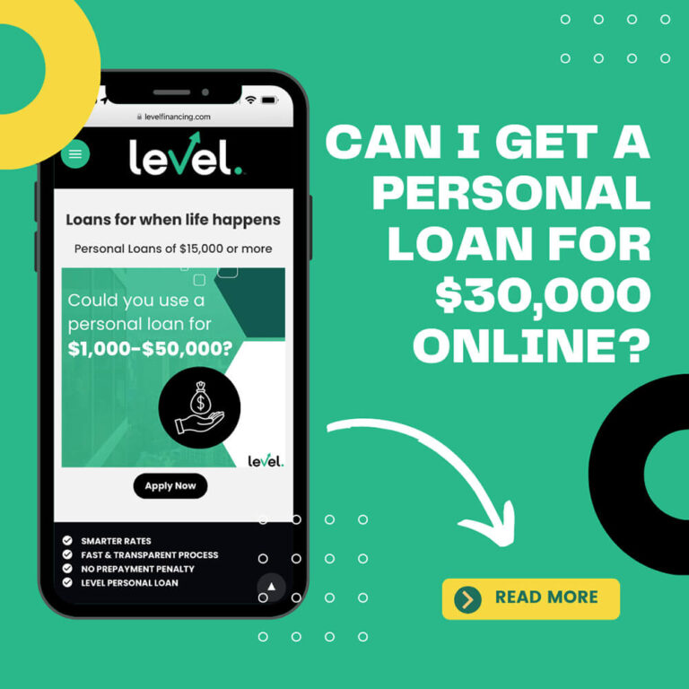 Personal Loan for $30,000 Online