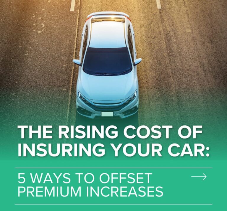 The Rising Cost of Insuring Your Car: 5 Ways to Offset Premium Increases